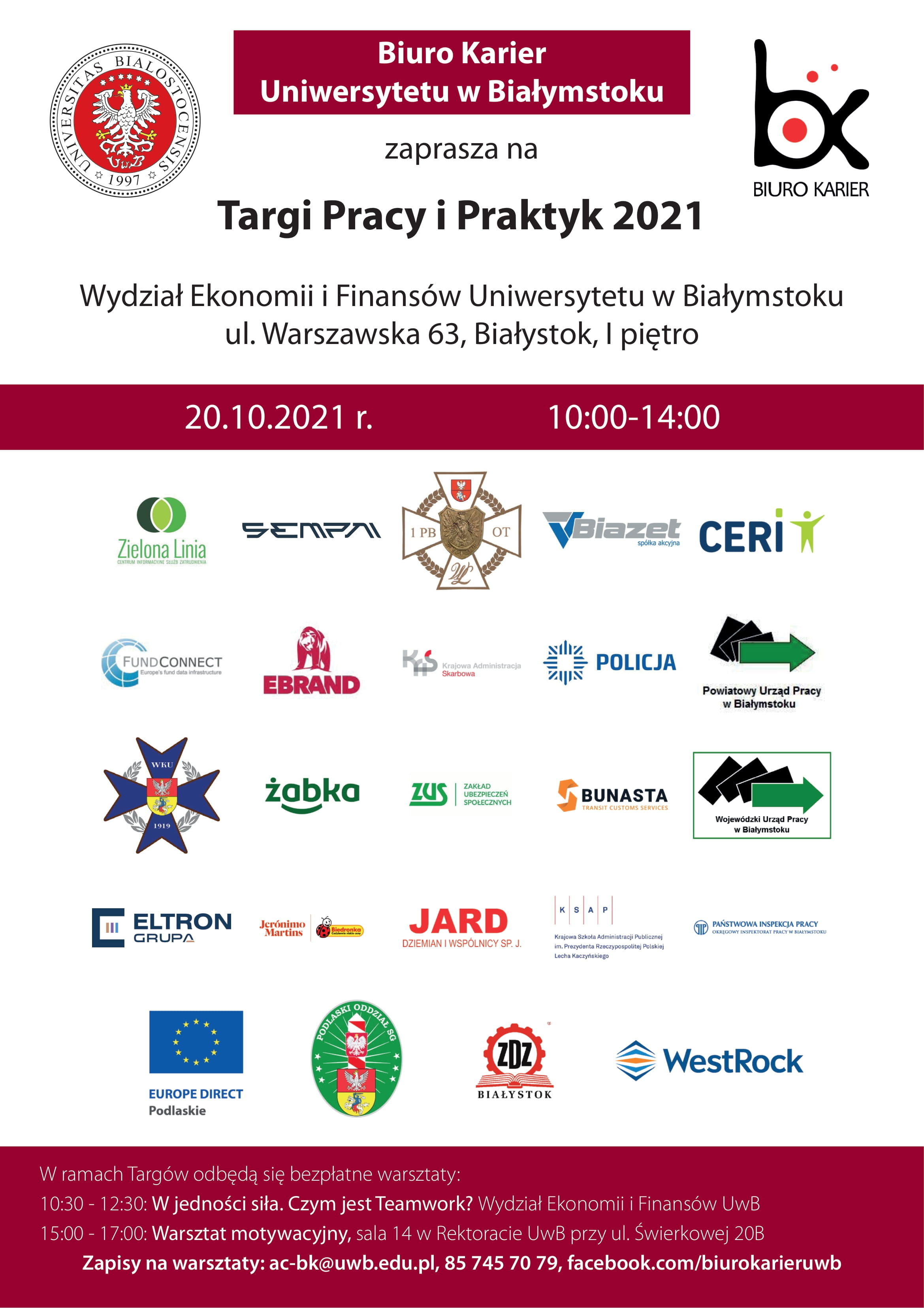 Plakat Targi pracy 2021 1